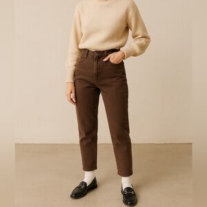 Vintage 90s Route 66 Brown‎ High Rise Mom Jeans | Vintage Sz 13/14 | Modern Sz 4